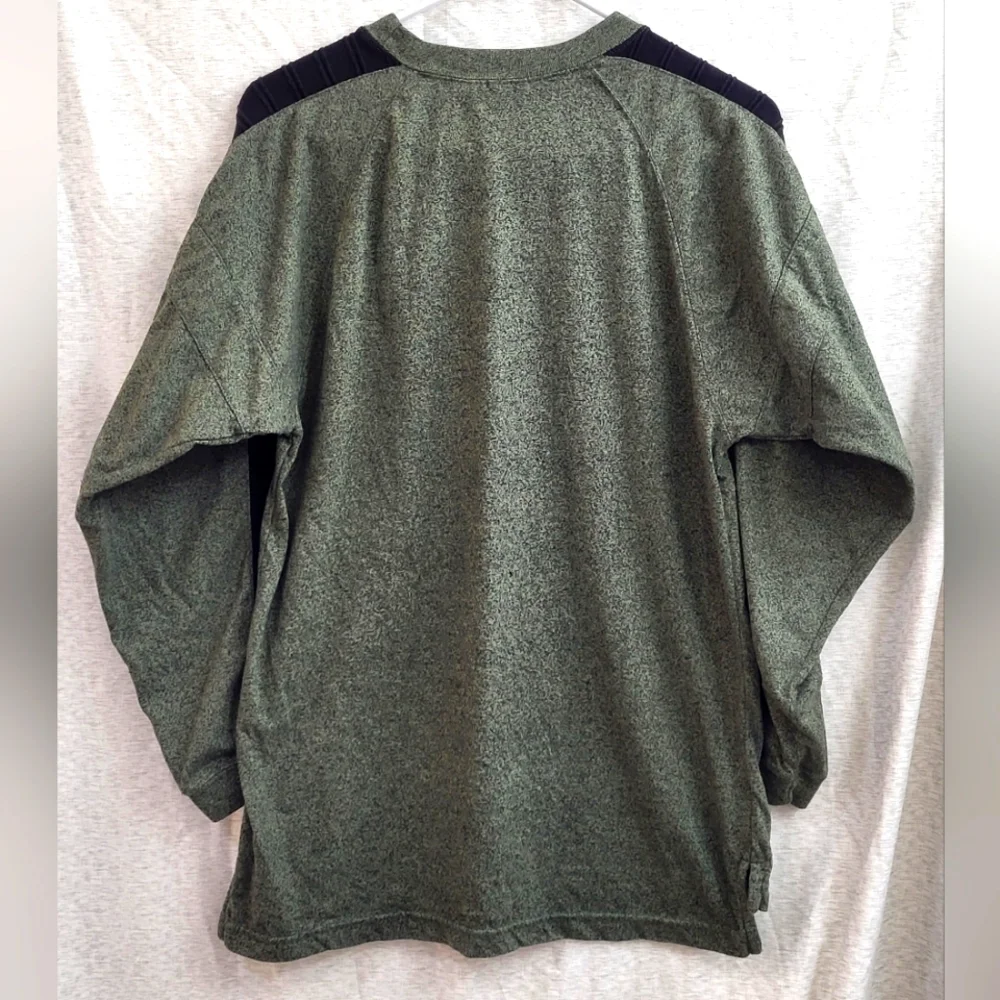Izod Men's Crew‎ Neck Tee With Logo Army Green & Black Size XL (18)